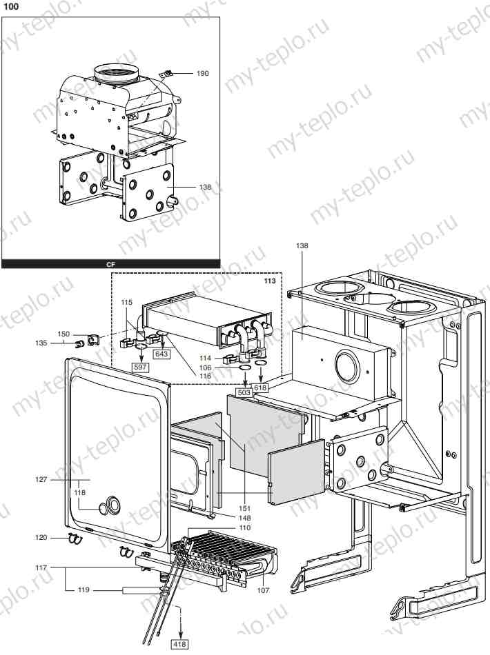 Запчасти Ariston EGIS 24 CF купить в Сургуте