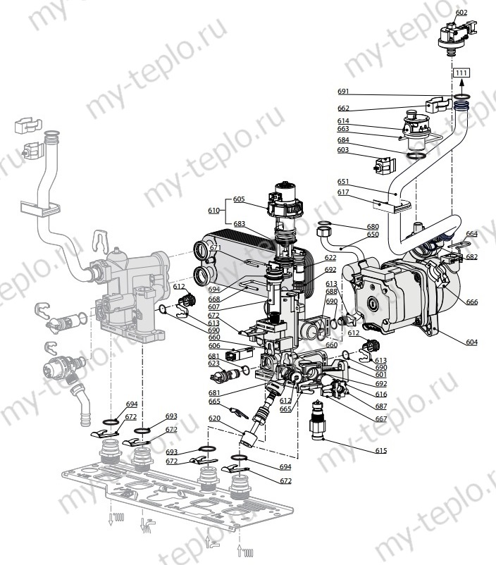 Запчасти Ariston CARES XC 15 FF купить в Сургуте