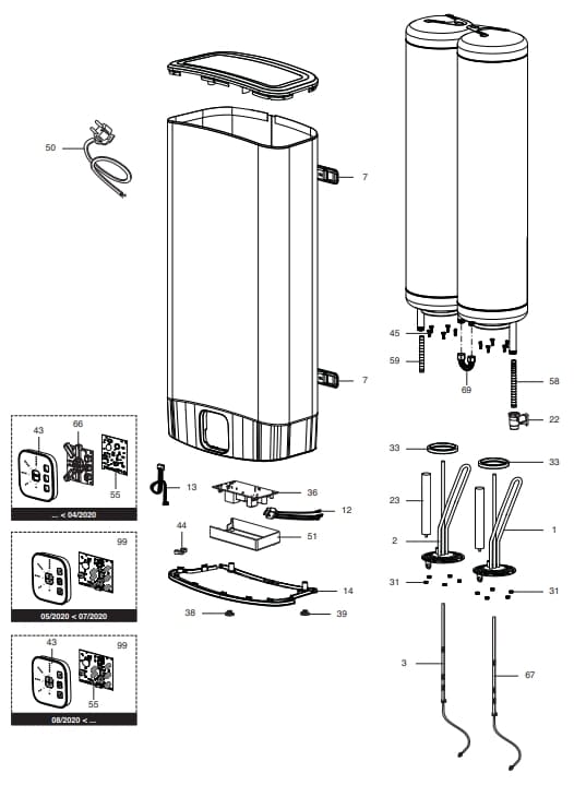 Запчасти Ariston VLS EVO 50 PW O купить в Сургуте