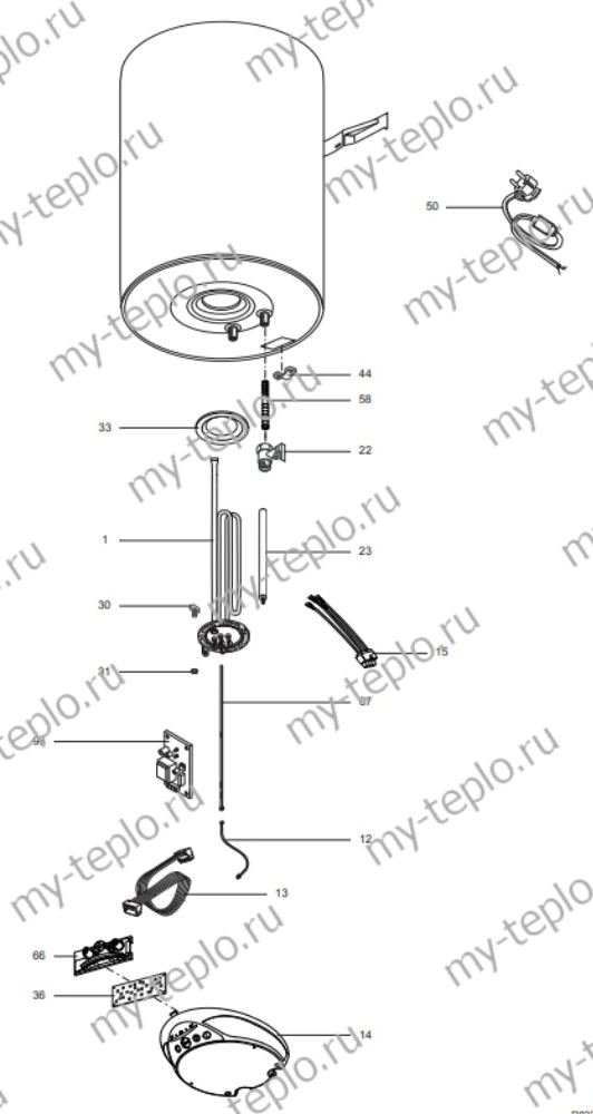 Запчасти Ariston ABS BLU ECO PW 80 V купить в Сургуте