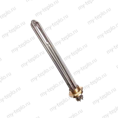 ТЭН для водонагревателя, нержавеющая сталь, 7,5 кВт, L= 370 мм, RDT, фланец гайка D59 (68675)